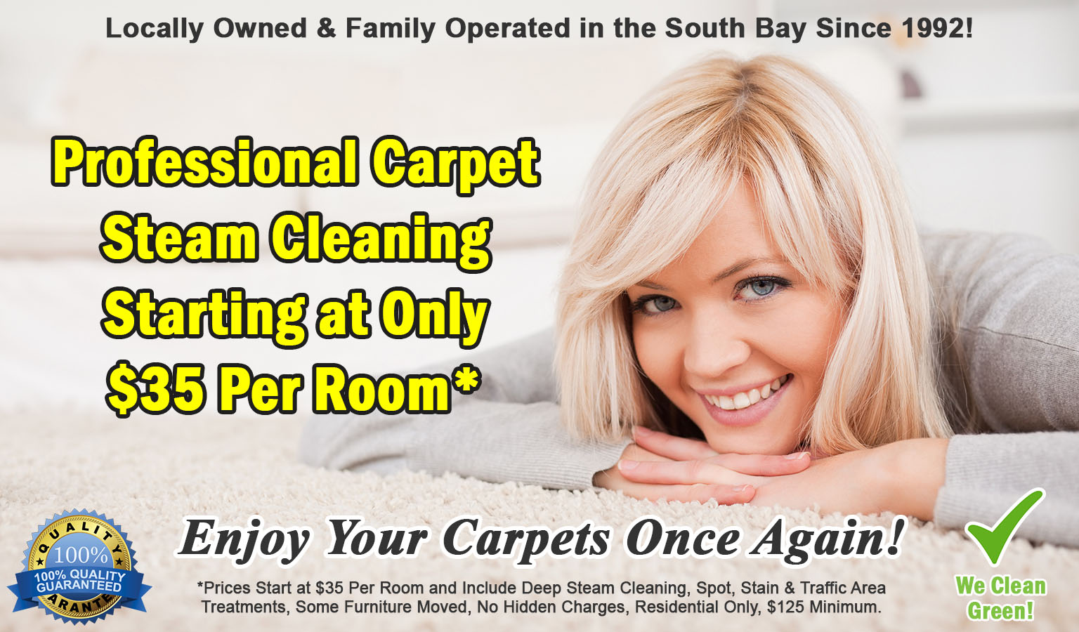 Carpet & Upholstery Cleaning Manhattan Beach, Hermosa Beach, Redondo Beach, Torrance, South Bay